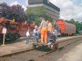 Nochmals die Draisine. Gre: 65,9 kB