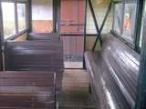 Innenansicht Schmalspur-Waggon. Gre: 61,8 kB